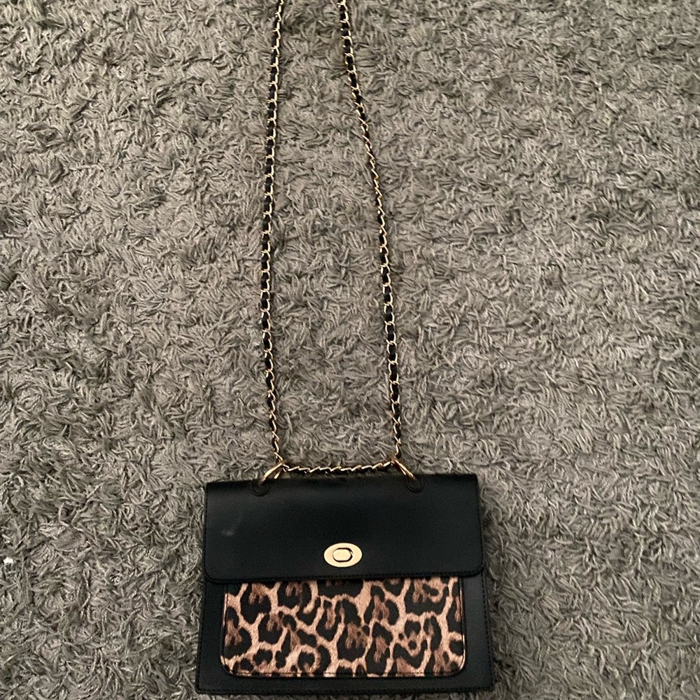CHEETAH PRINT CROSSBODY BAG